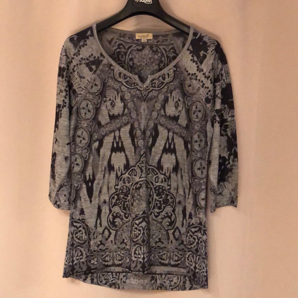 Silky knit tunic